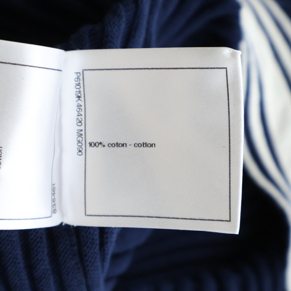 CHANEL(シャネル) ロゴ刺繍 ニットスカート ネイビー レディース P61019K46420