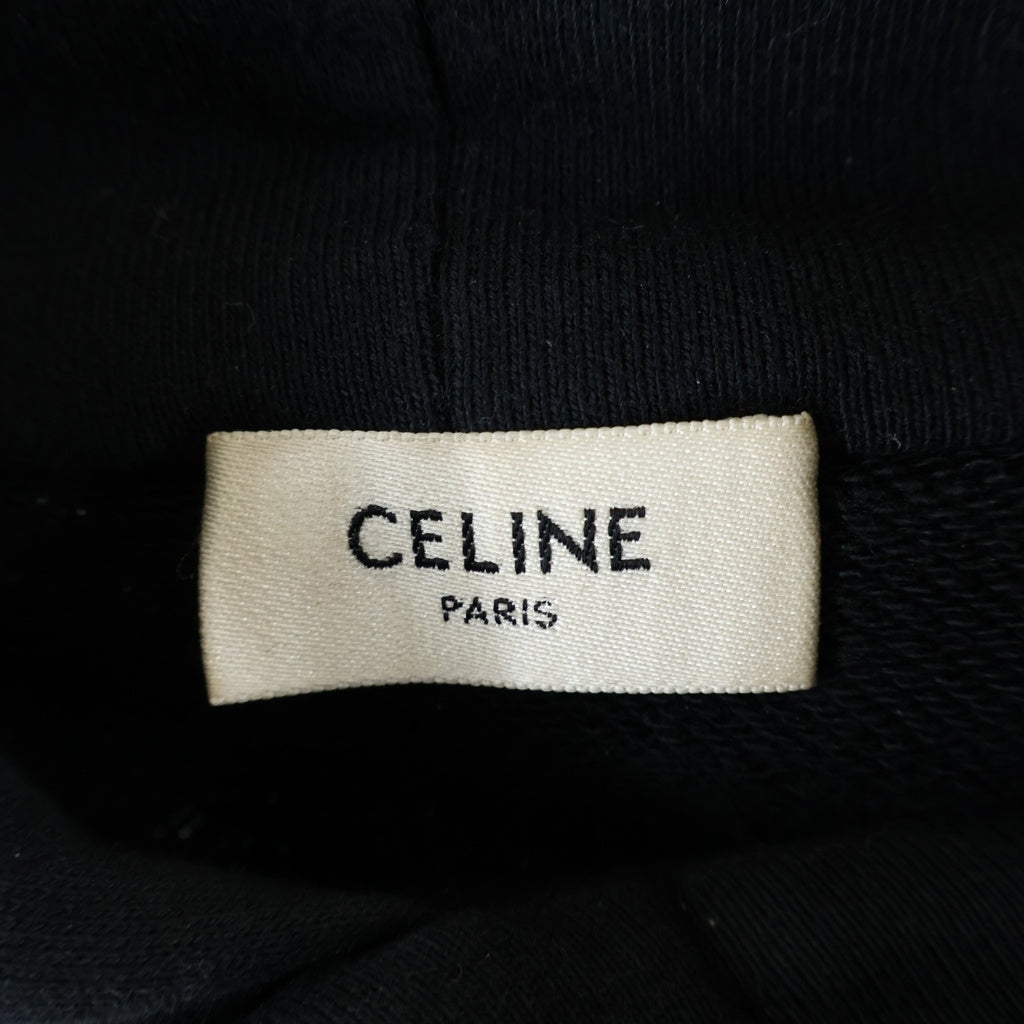CELINE(セリーヌ) ロゴドローコード プルオーバーパーカー ブラック 2Y468052H