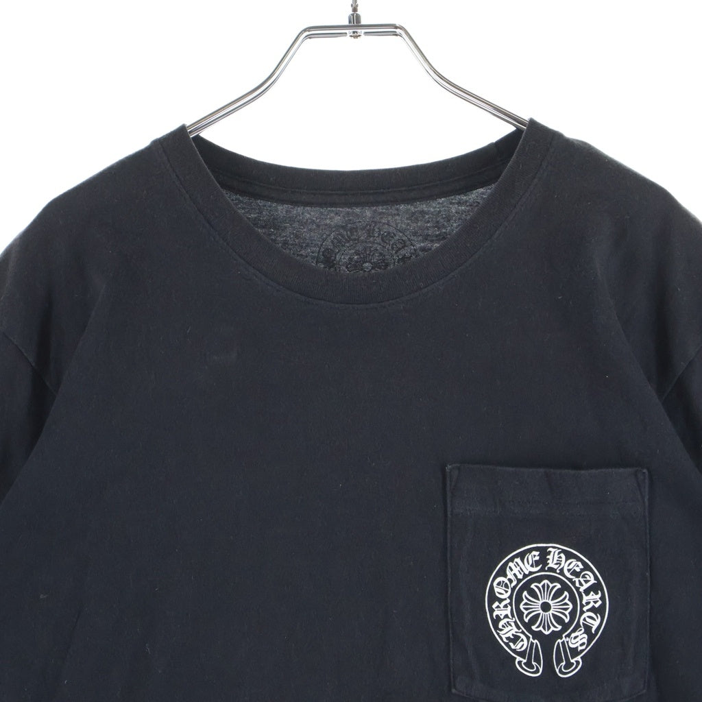 CHROME HEARTS(クロムハーツ) Back Circle Logo S/S Tee バックグラデーション サークルロゴ 半袖Tシャツ カットソー コットン ブラック