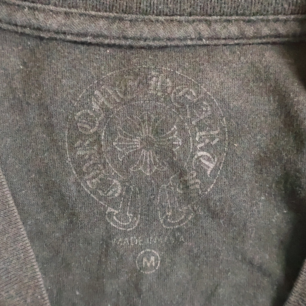 CHROME HEARTS(クロムハーツ) Back Circle Logo S/S Tee バックグラデーション サークルロゴ 半袖Tシャツ カットソー コットン ブラック