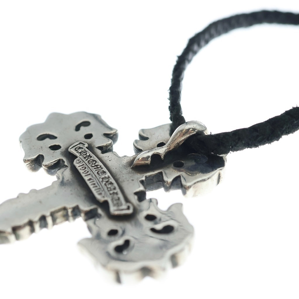 CHROME HEARTS(クロムハーツ) FILIG CROSS LB フィリグリークロス wレザーブレイド シルバー