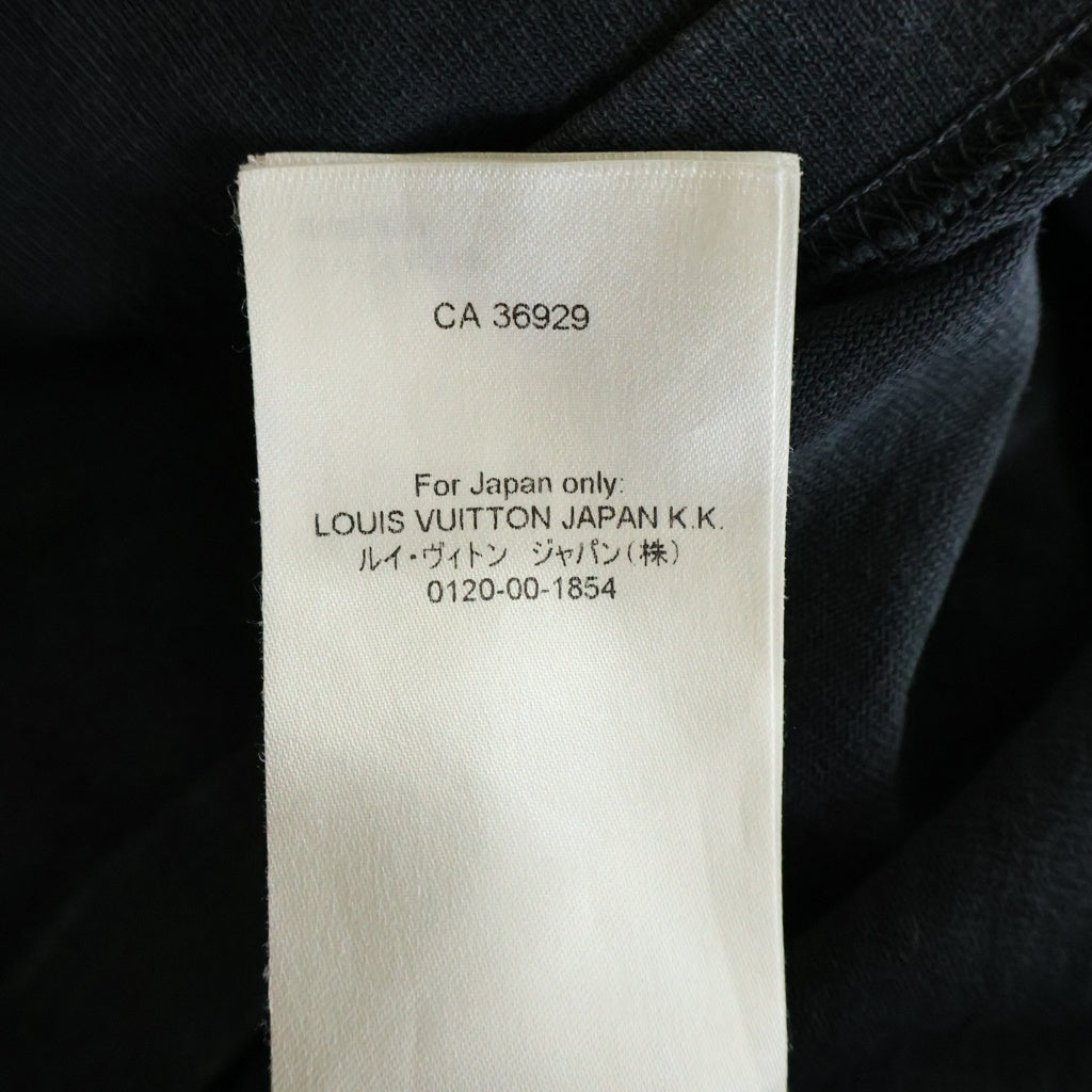 LOUIS VUITTON(ルイヴィトン) 23AW インサイドアウト バックロゴパッチ クルーネック半袖Tシャツカットソー ブラック RM232Q JYN HIY47W