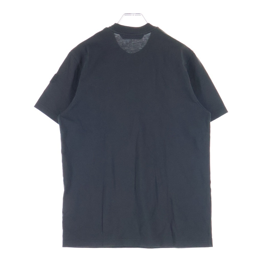 MONCLER(モンクレール) フロントロゴプリント クルーネック半袖Tシャツカットソー ブラック J20918C00004 83927
