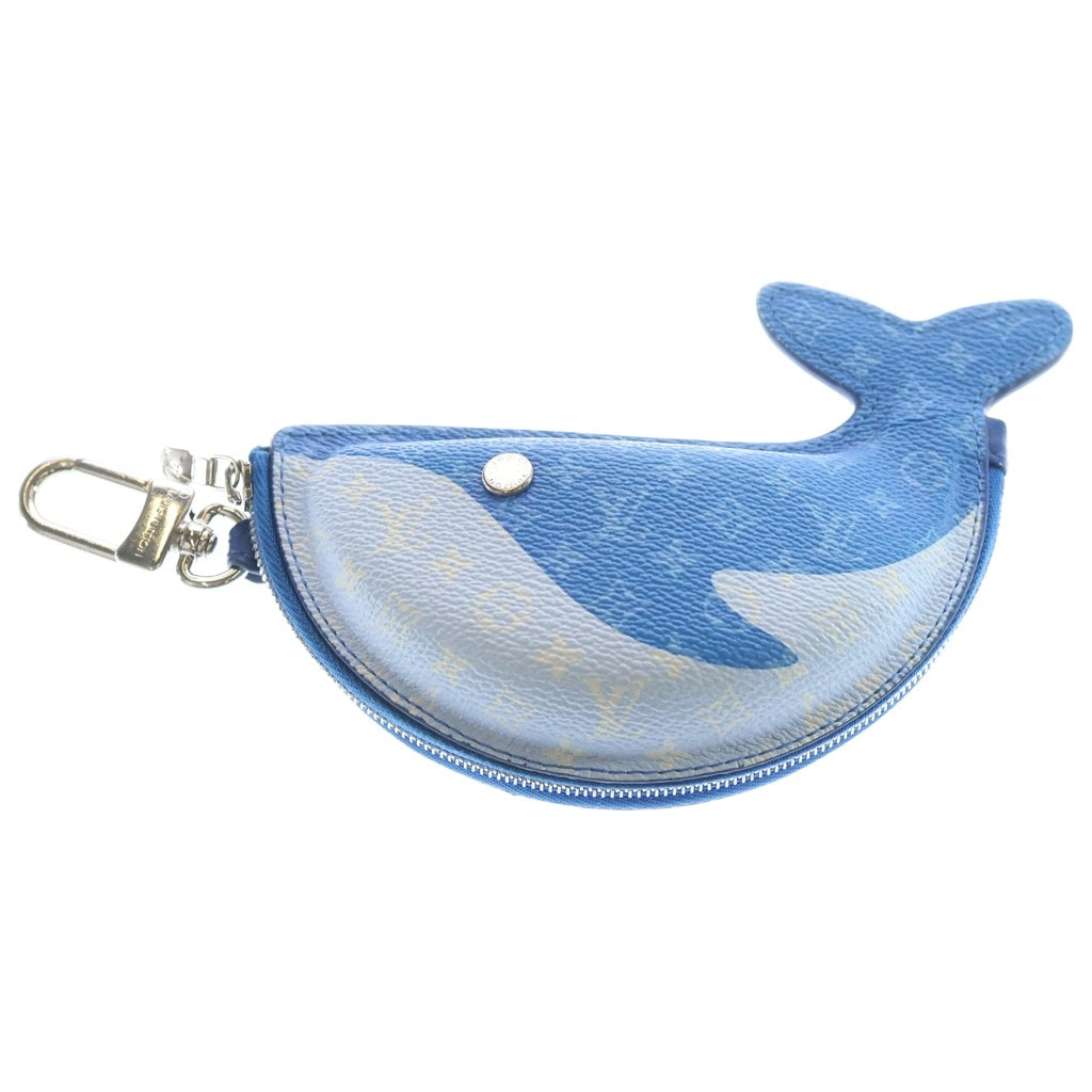 LOUIS VUITTON(ルイヴィトン) LV ホエール クジラポーチ バッグチャーム ブルー M02042 レディース