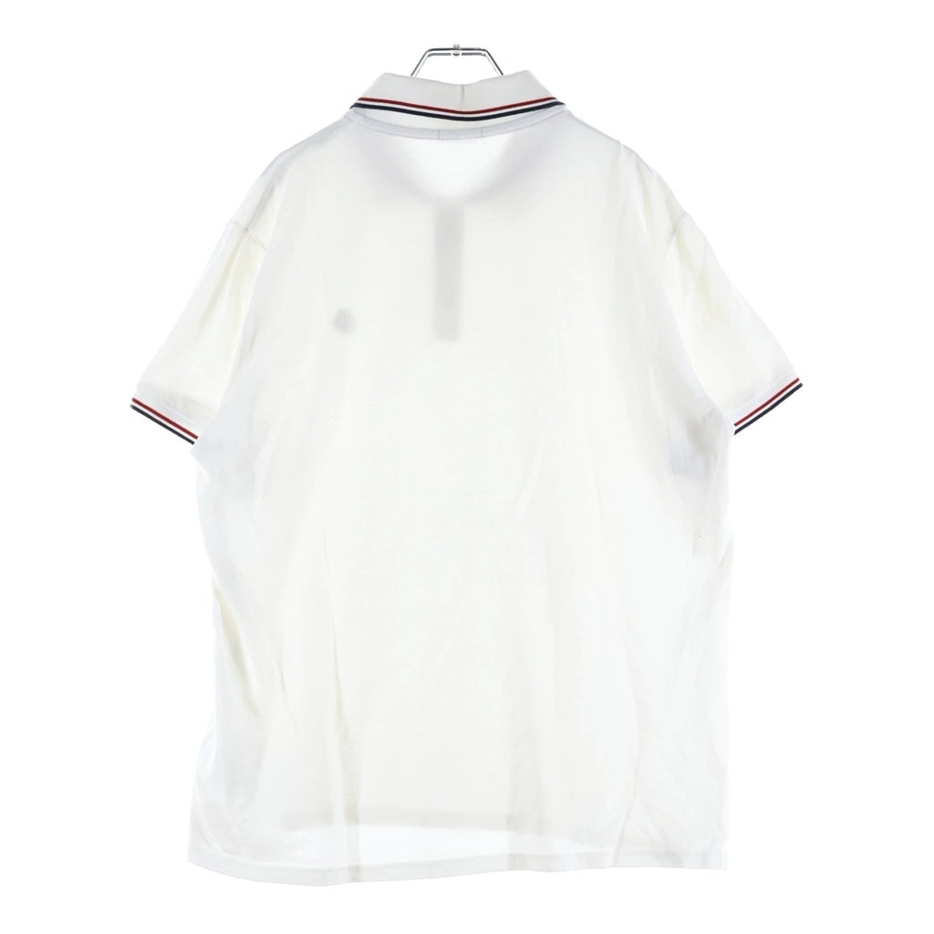 MONCLER(モンクレール) MAGLIA POLO MANICA ロゴパッチ 半袖ポロシャツ ホワイト C10918345600 84556