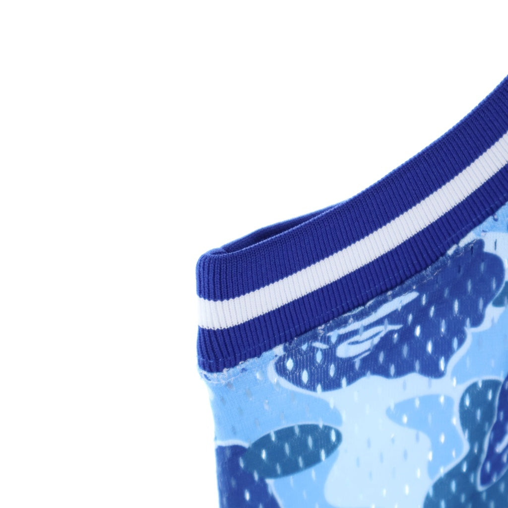 A BATHING APE(アベイシングエイプ) ABC CAMO BLUE BASKETBALL タンクトップ ブルー