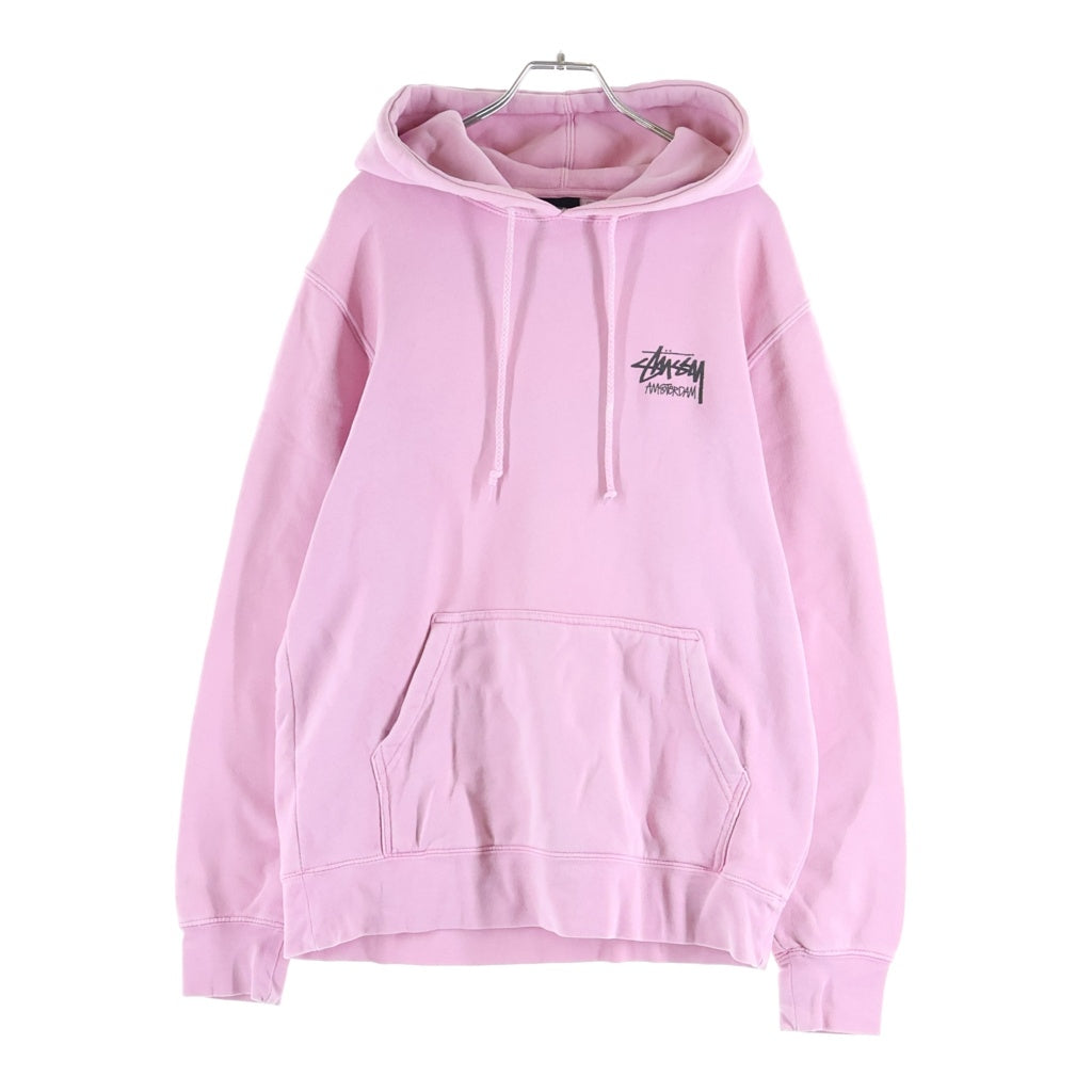 STUSSY(ステューシー) STOCK LOGO Amsterdam Hoodie プルオーバーパーカー ピンク