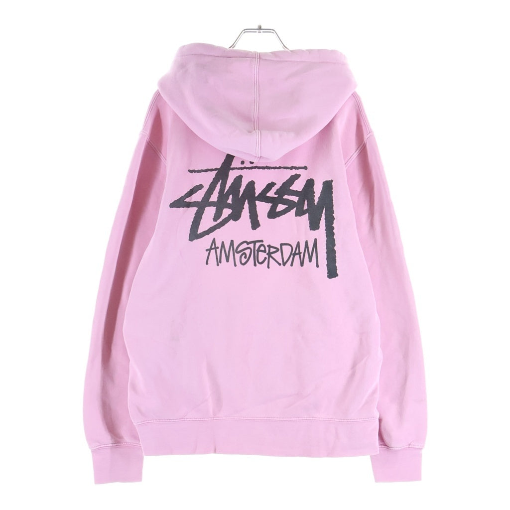 STUSSY(ステューシー) STOCK LOGO Amsterdam Hoodie プルオーバーパーカー ピンク