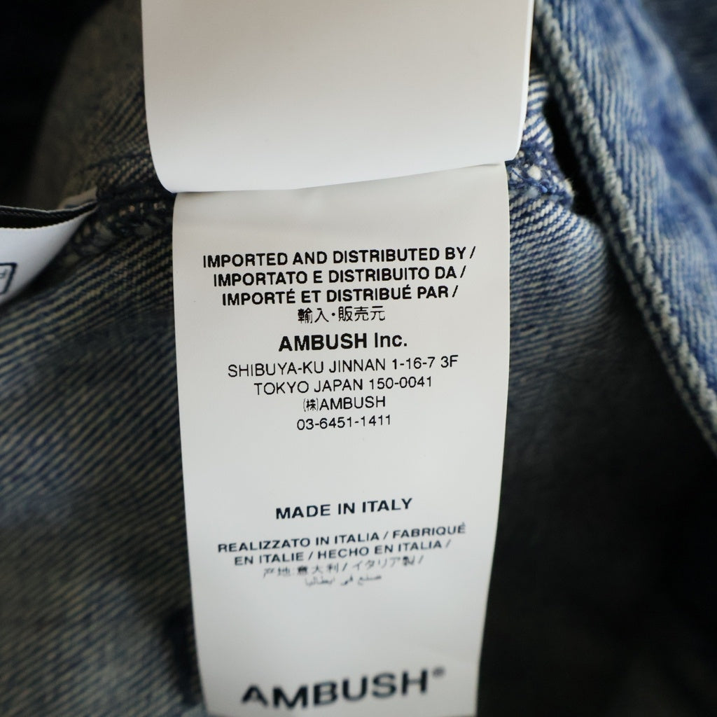 AMBUSH(アンブッシュ) DENIM BELTED MINI SKIRT ベルト付き ミニスカート デニム インディゴ レディース BWYF001F23DEN002