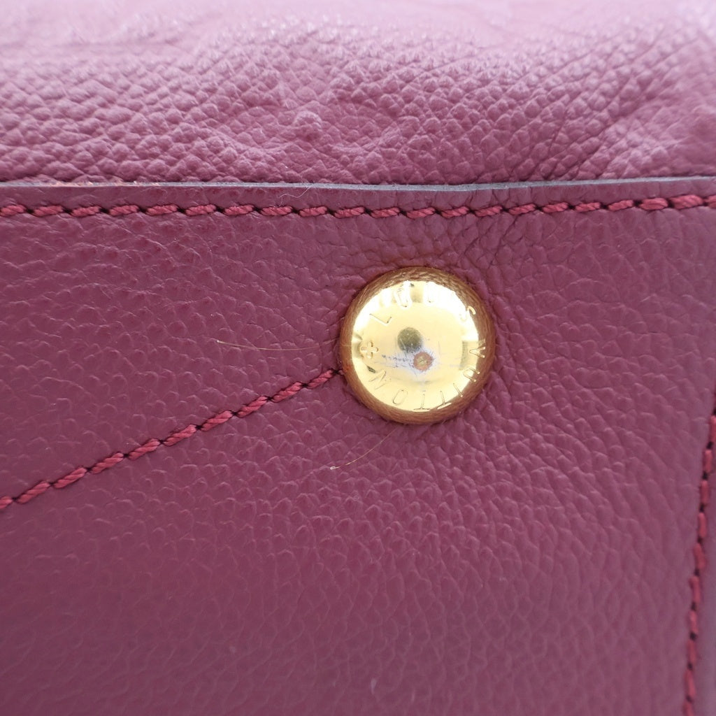 LOUIS VUITTON(ルイヴィトン) モンテーニュMM モノグラムアンプラント 2WAY ハンドバッグ ショルダーバッグ レッド M41196 レディース