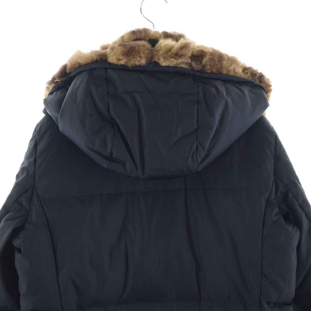 Weekend Max Mara(ウィークエンド マックスマーラ) ファーフード付き ダウンロングコート レディース ブラック