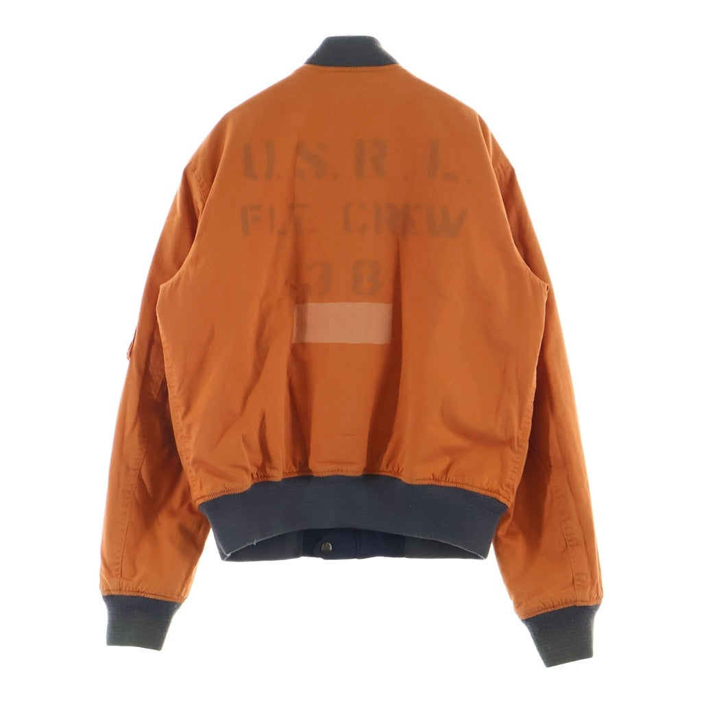 POLO RALPH LAUREN(ポロラルフローレン) L-2A バック刺繍デザイン リバーシブル フライトジャケット ネイビー/オレンジ 710538079001