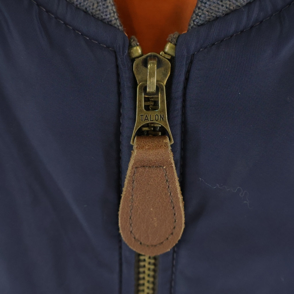 POLO RALPH LAUREN(ポロラルフローレン) L-2A バック刺繍デザイン リバーシブル フライトジャケット ネイビー/オレンジ 710538079001