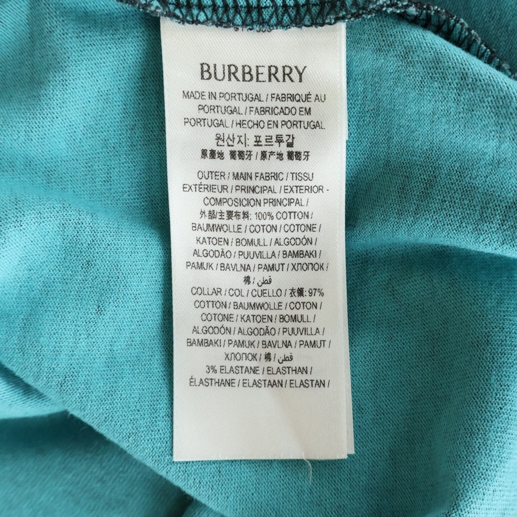 BURBERRY(バーバリー) Warped Logo Cotton T-shirt ワープドロゴ 両面プリントクルーネック半袖Tシャツカットソー ブラック 811865