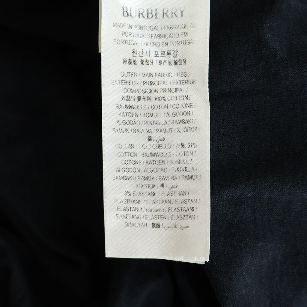 BURBERRY(バーバリー) EKDロゴ クルーネック半袖Tシャツカットソー ブラック 8095058