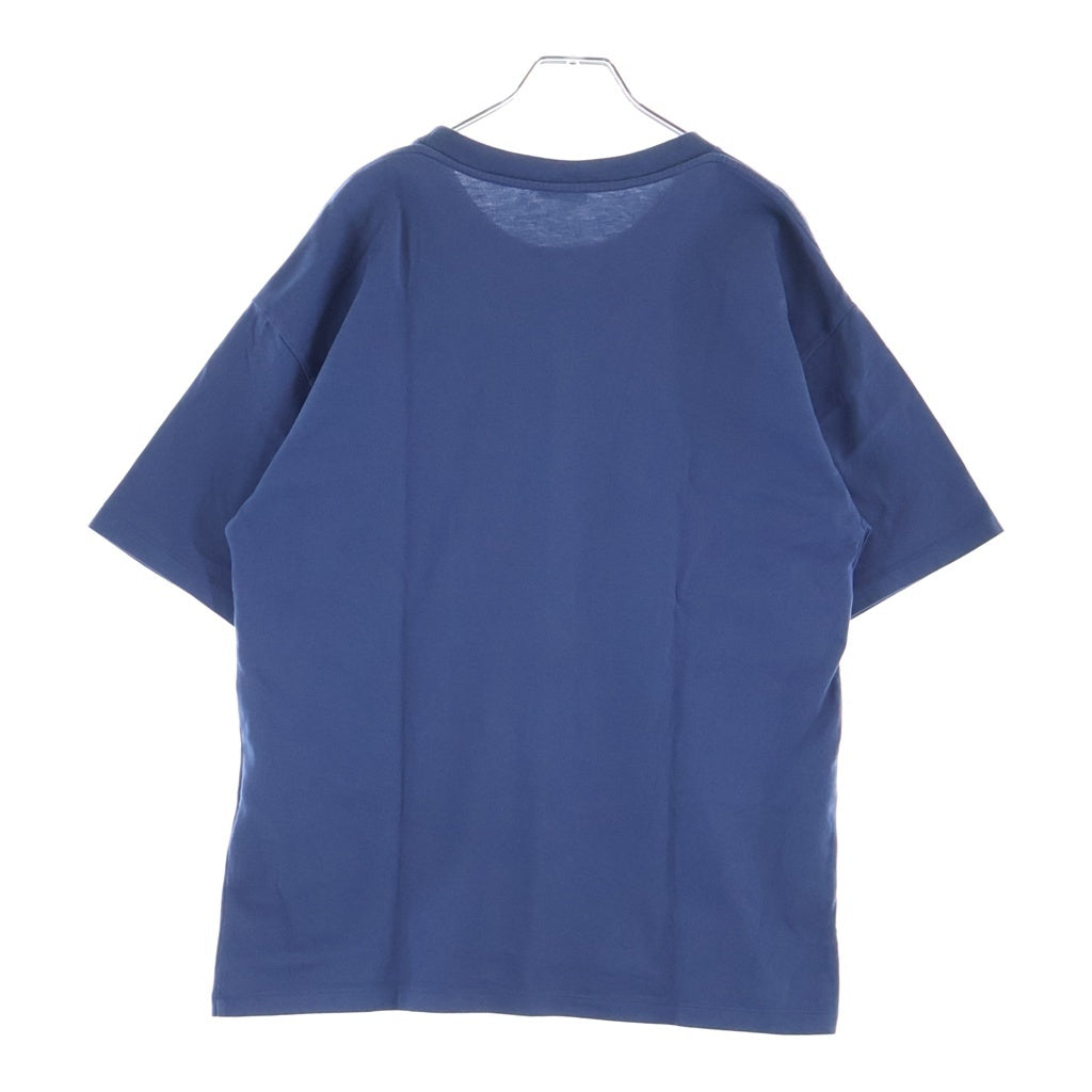 CELINE(セリーヌ) カレッジロゴプリント クルーネック半袖Tシャツカットソー ブルー RX0HU1242.GLX6