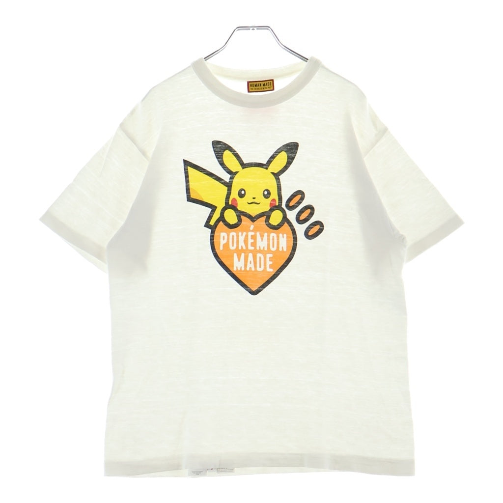 HUMAN MADE(ヒューマンメイド) ×POKEMON MADE GRAPHIC T-SHIRT SHIBUYA PARCO ×ポケモン 渋谷パルコ限定 両面プリントクルーネック半袖Tシャツカットソー ホワイト