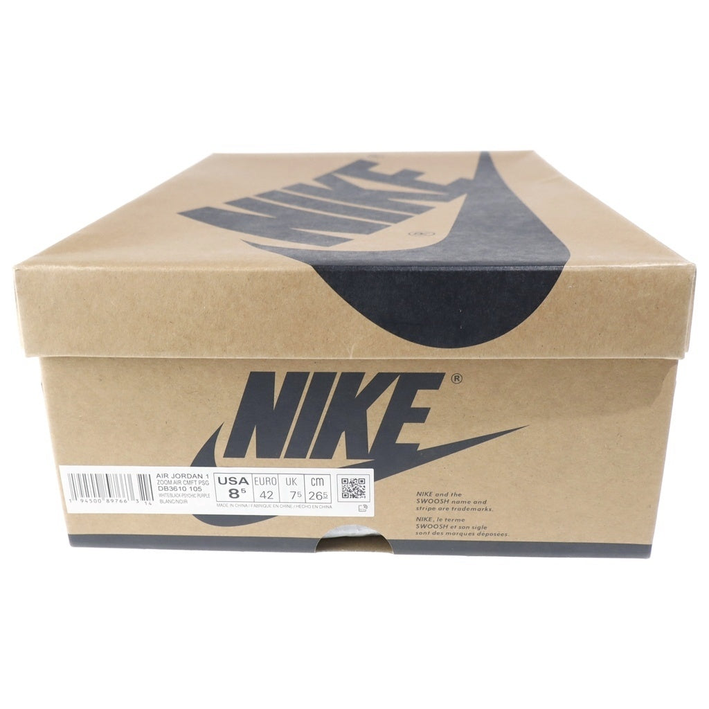 NIKE(ナイキ) ×Paris Saint-Germain Jordan 1 High Zoom Air パリサンジェルマン エアジョーダン1 ズーム エア CMFT ハイカットスニーカー ホワイト/ブラック US8.5/26.5cm DB3610-105