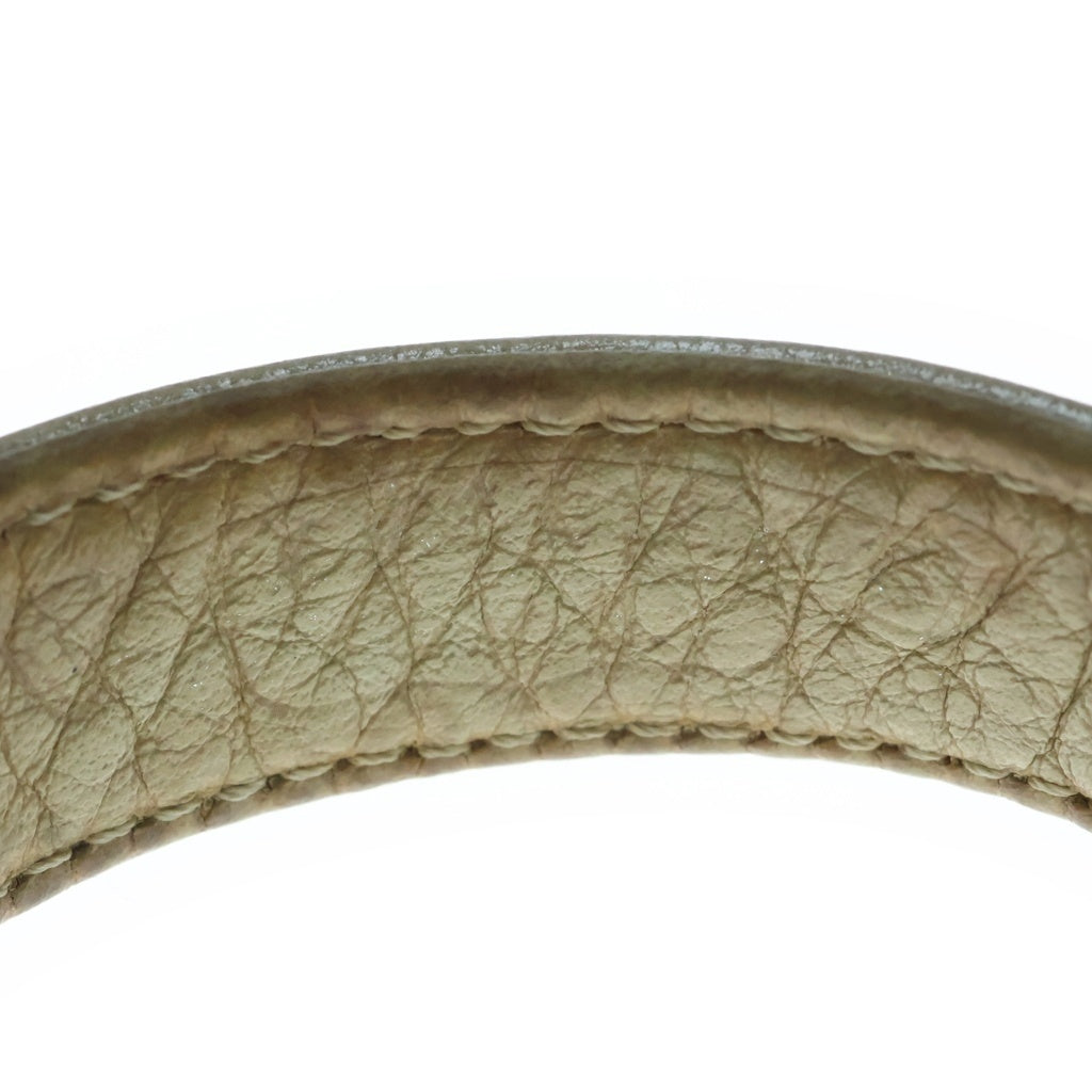 CHROME HEARTS(クロムハーツ) 3BTN 2SNP クロスボール 3ボタン2スナップ レザーブレスレット シルバー