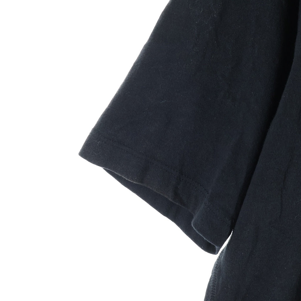 CHROME HEARTS(クロムハーツ) CHプラスレザーパッチ スクロールラベル クルーネック半袖Tシャツカットソー ブラック