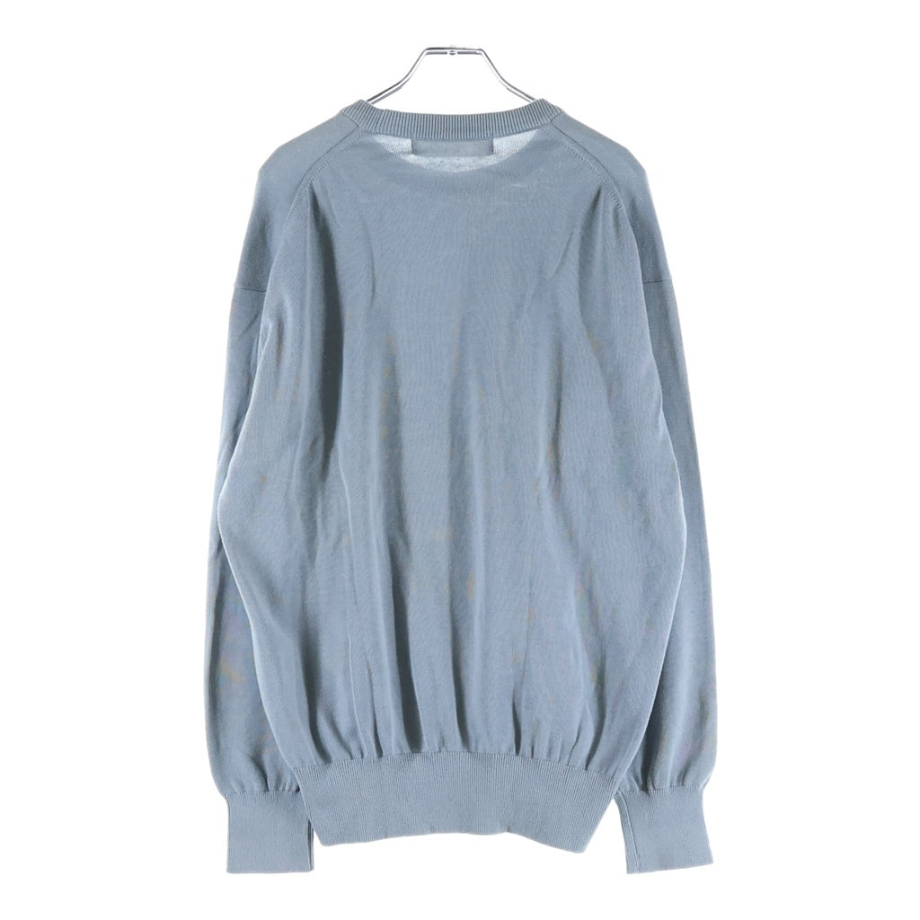 COMME des GARCONS HOMME(コムデギャルソンオム) 90s 田中オム期 コットンクルーネックニット セーター ブルー HN-110300