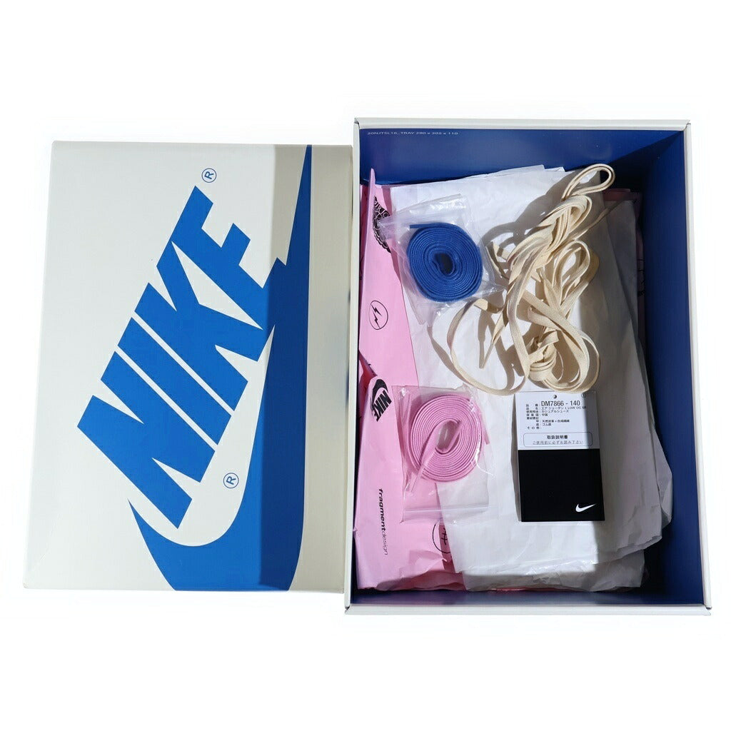 NIKE(ナイキ) ×TRAVIS SCOTT FRAGMENT DESIGN AIR JORDAN 1 LOW OG SP トラヴィススコット フラグメント エアジョーダン1 ローカットスニーカー ブラック/ブルー レディース US6.5/24.5cm DM7866-140