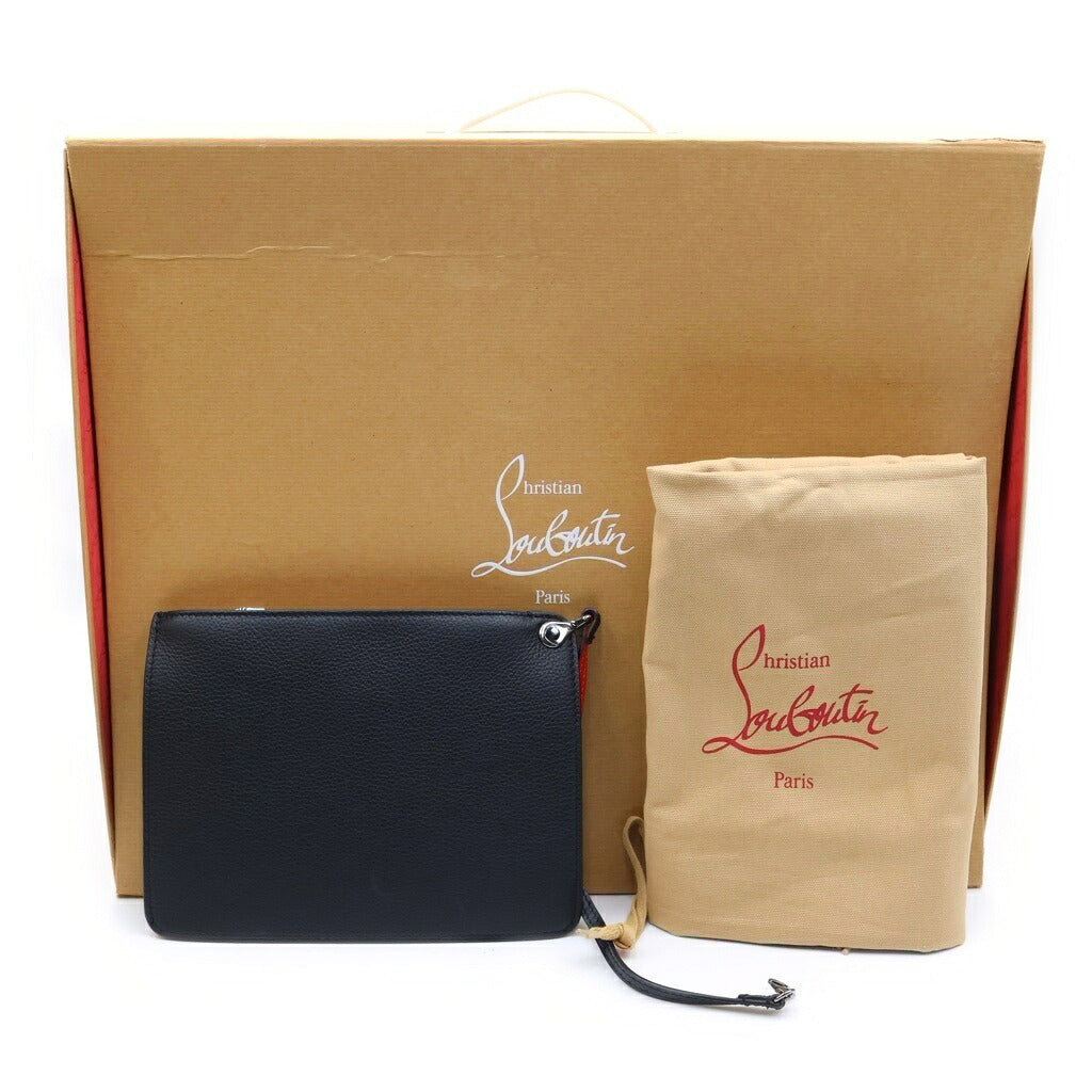 CHRISTIAN LOUBOUTIN(クリスチャンルブタン) CABATA Tote Bag カバタトートバッグ レザースタッズ トートバッグ ブラック/レッド