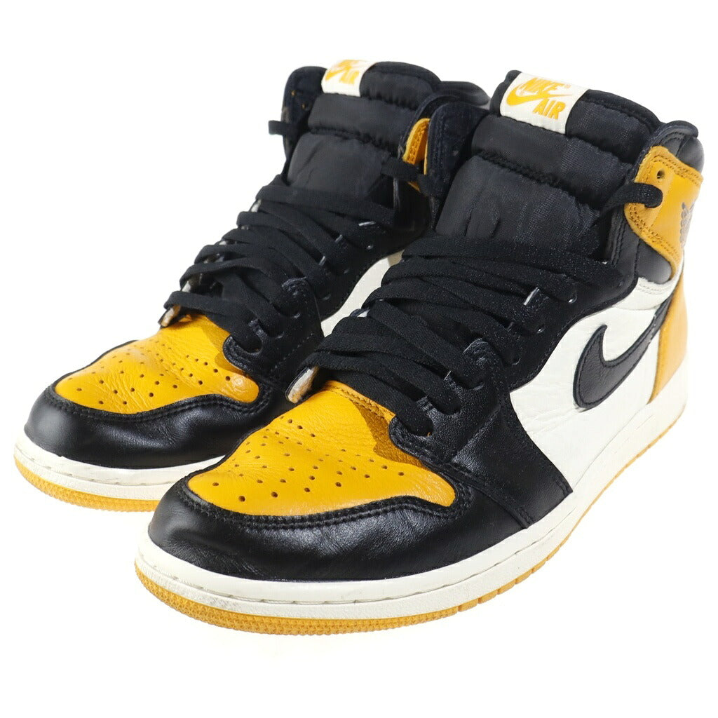 NIKE(ナイキ) AIR JORDAN1 RETRO HIGH OG TAXI エアジョーダン1 レトロハイ タクシー ハイカットスニーカー ブラック/ホワイト/イエロー US10/28cm 555088-711
