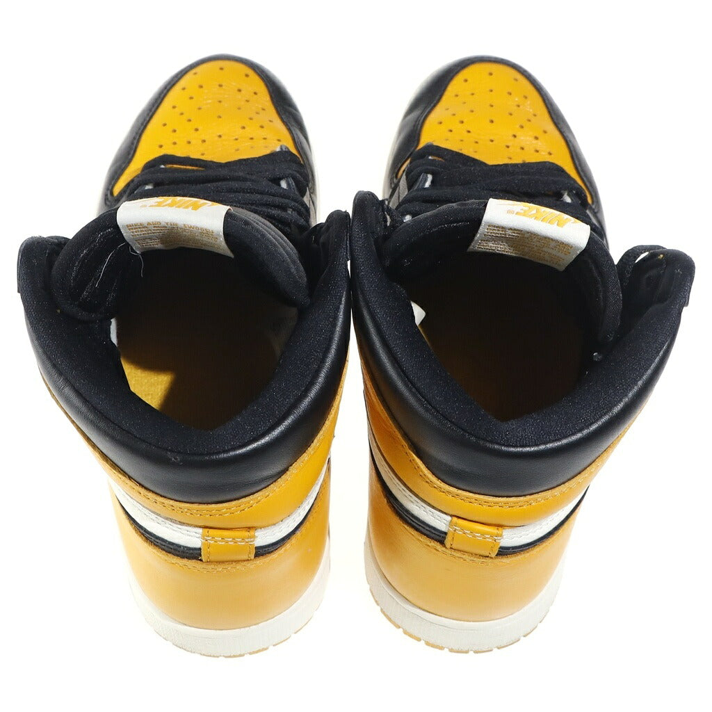 NIKE(ナイキ) AIR JORDAN1 RETRO HIGH OG TAXI エアジョーダン1 レトロハイ タクシー ハイカットスニーカー ブラック/ホワイト/イエロー US10/28cm 555088-711