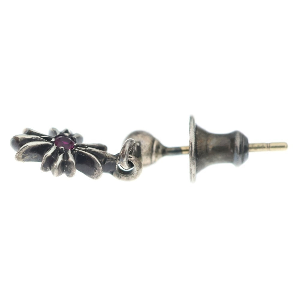 CHROME HEARTS(クロムハーツ) TNY E CH PLS RBY タイニーE CHプラス ドロップピアス 1ルビー シルバー