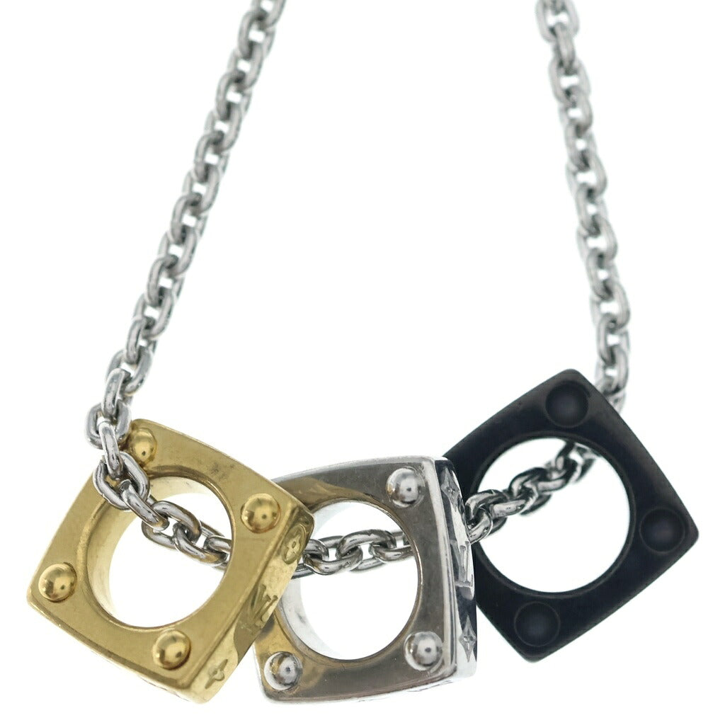 LOUIS VUITTON(ルイヴィトン) モノグラムボールド ジュエリーGP ネックレス ゴールド/シルバー/ブラック M00675