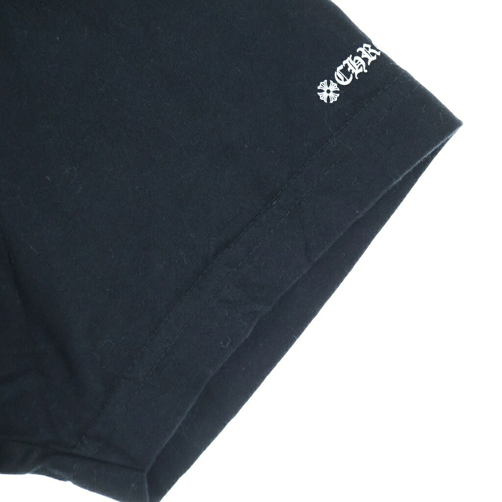 CHROME HEARTS(クロムハーツ) SCROLL LABEL S/S TEE スクロールラベルプリント クルーネック半袖Tシャツカットソー ブラック