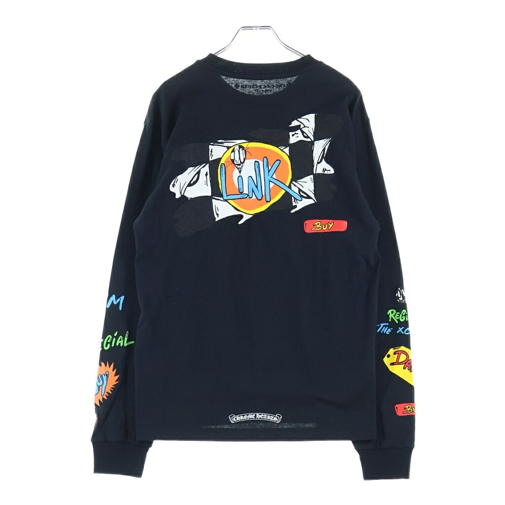 CHROME HEARTS(クロムハーツ) ×MATTY BOY Sex Records Link L/S Tee ×マッティボーイ セックスレコード リンク ロングスリーブ クルーネック長袖Tシャツカットソー ブラック