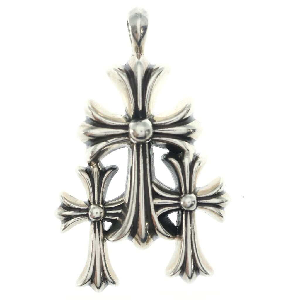 CHROME HEARTS(クロムハーツ) 3 CH CRS SML トリプルCHクロス スモール ペンダントトップ シルバー BCA201