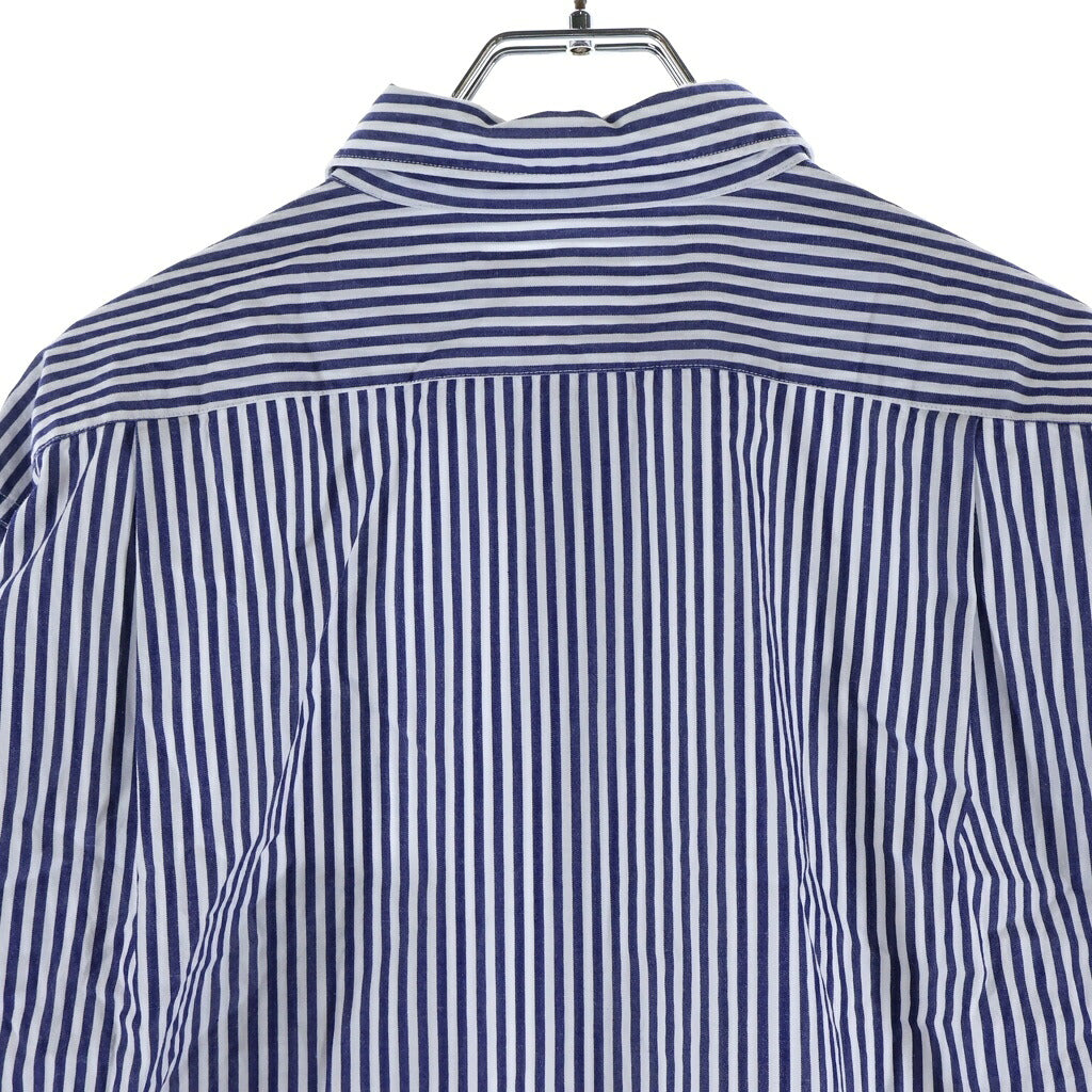 nanamica(ナナミカ) 26SS Regular Collar Wind Shirt レギュラーカラー ウィンド 長袖ストライプシャツ ブルー/ホワイト