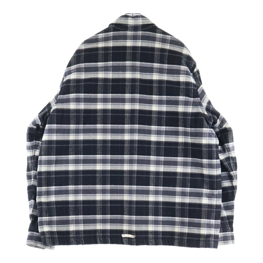 CHROME HEARTS(クロムハーツ) MULLET HEAD SHIRT クロスボールボタン チェックシャツジャケット ブラック/ホワイト