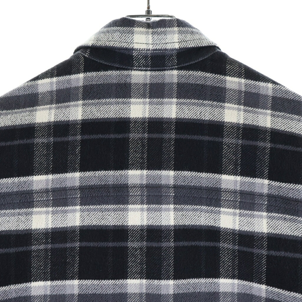 CHROME HEARTS(クロムハーツ) MULLET HEAD SHIRT クロスボールボタン チェックシャツジャケット ブラック/ホワイト
