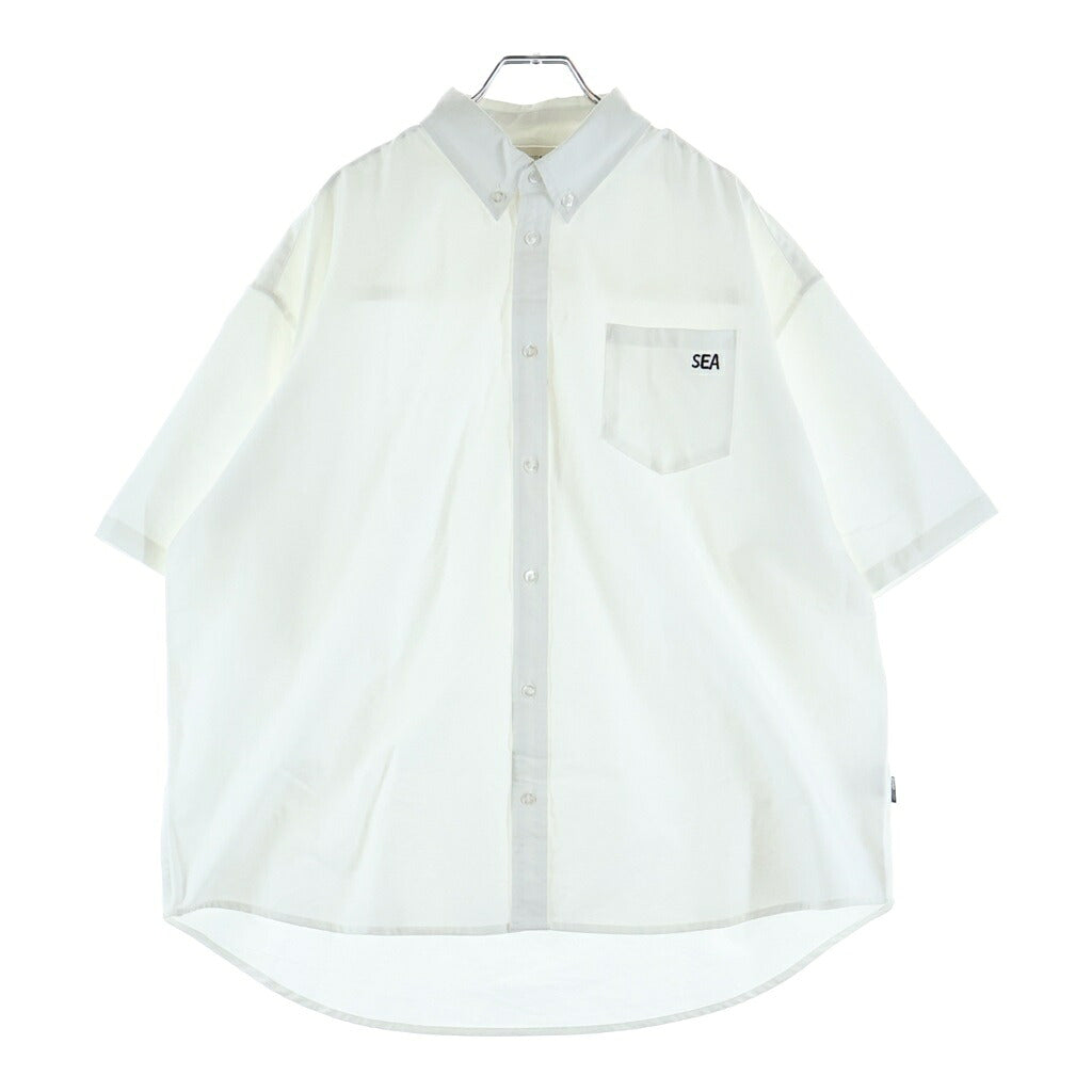 WIND AND SEA(ウィンダンシー) 26SS Oxford S/S shirt オックスフォード 半袖シャツ ホワイト WDS-O-CES-26-Q2-SH-01