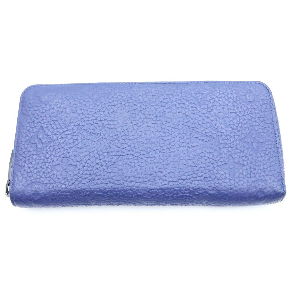 LOUIS VUITTON(ルイヴィトン) ヴェルティカル レザー ジッピーウォレット 長財布 ブルー M11523