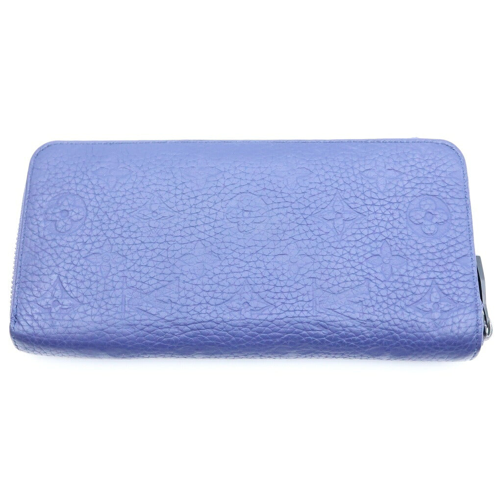 LOUIS VUITTON(ルイヴィトン) ヴェルティカル レザー ジッピーウォレット 長財布 ブルー M11523