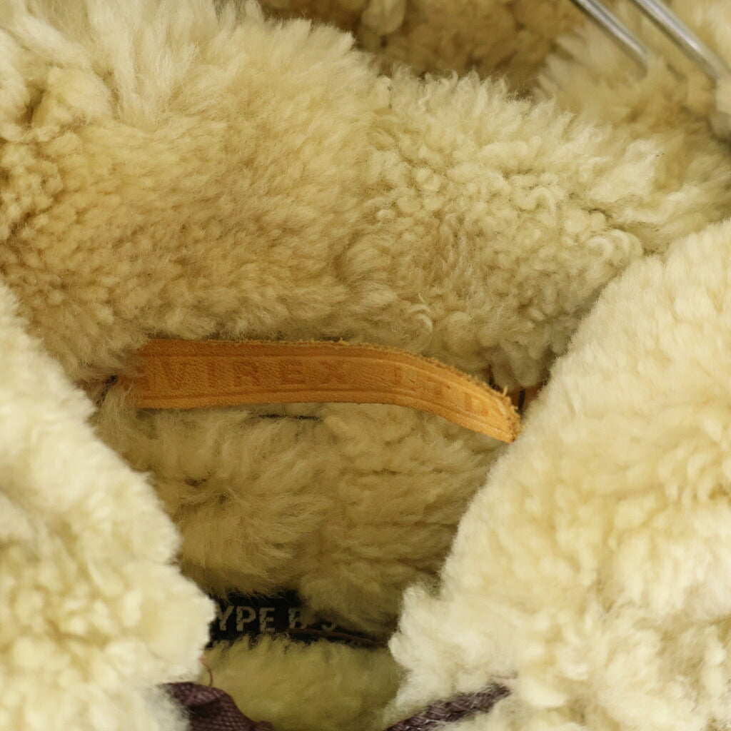 AVIREX(アヴィレックス) TYPE B-3 MOUTON JACKET ファー付き シープスキンムートンジャケット ブラウン 33H5595
