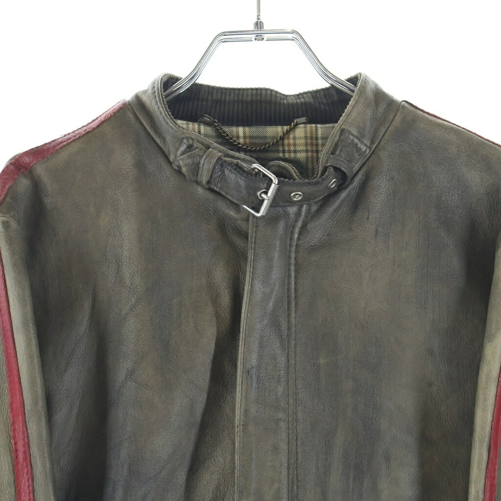SCHOTT(ショット) CLASSIC RACER JACKET クラシック 裏地ネル カウレザーレーサージャケット ブラウン 3171010