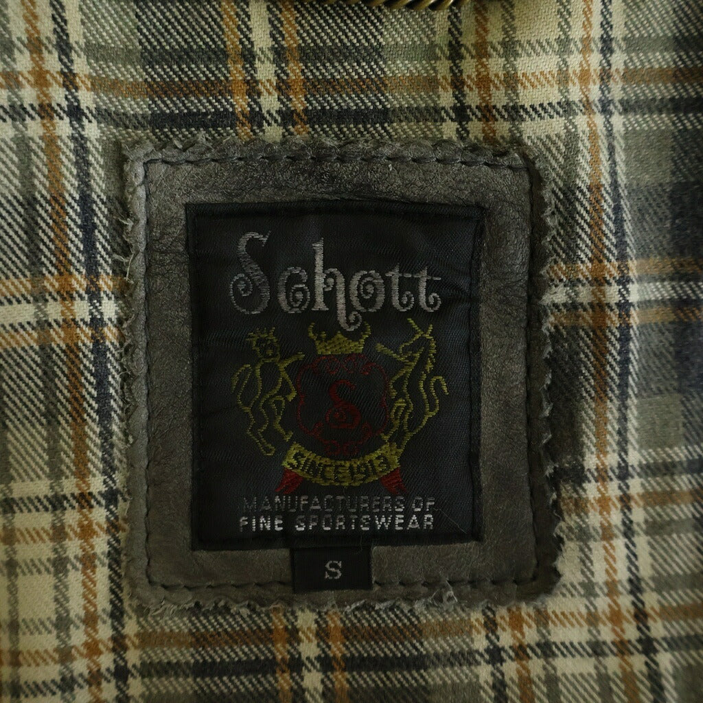 SCHOTT(ショット) CLASSIC RACER JACKET クラシック 裏地ネル カウレザーレーサージャケット ブラウン 3171010