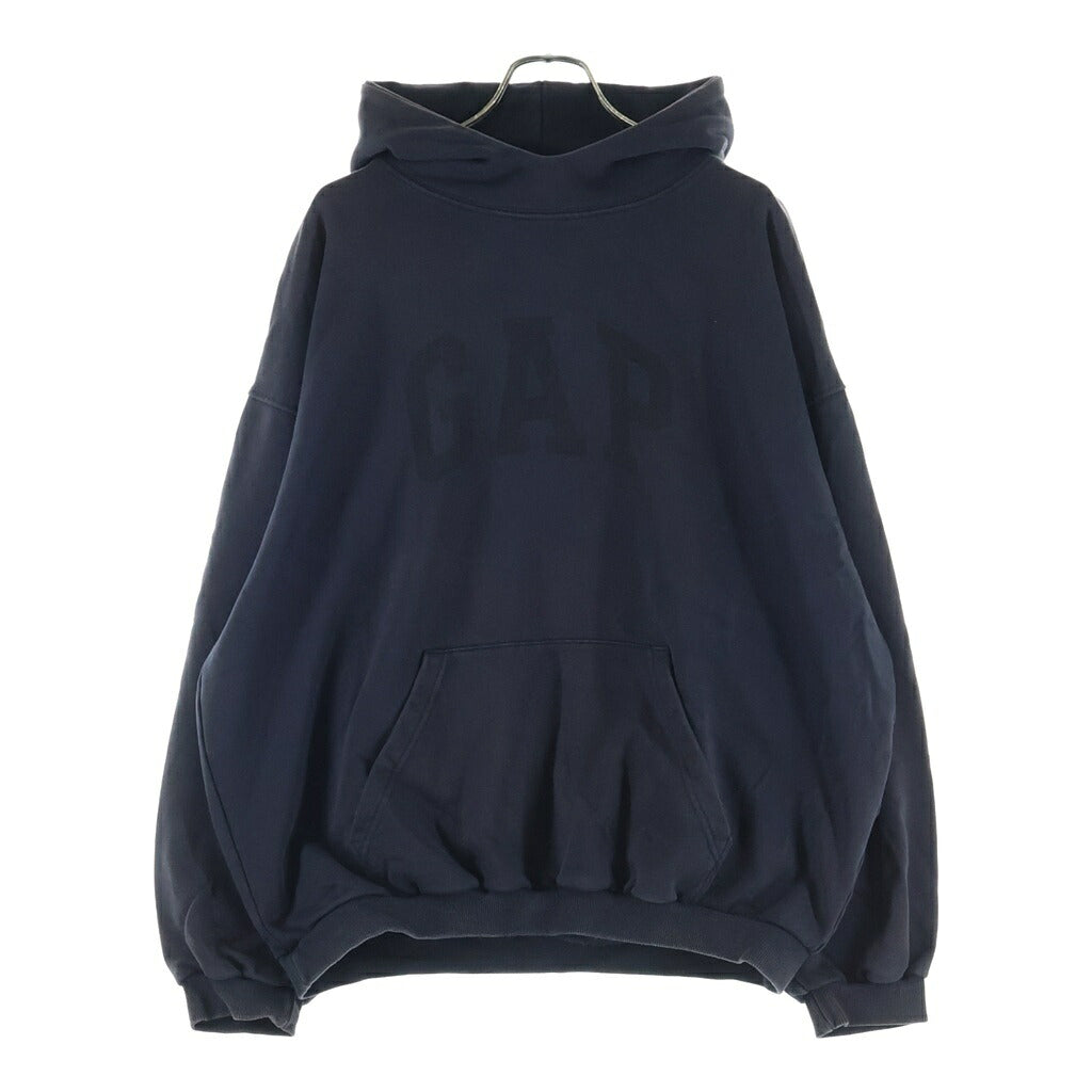 Yeezy Gap Engineered by Balenciaga(イージー ギャップ エンジニアードバイ バレンシアガ) 22SS DOVE HOODIE ロゴプリントプルオーバーパーカー ネイビー