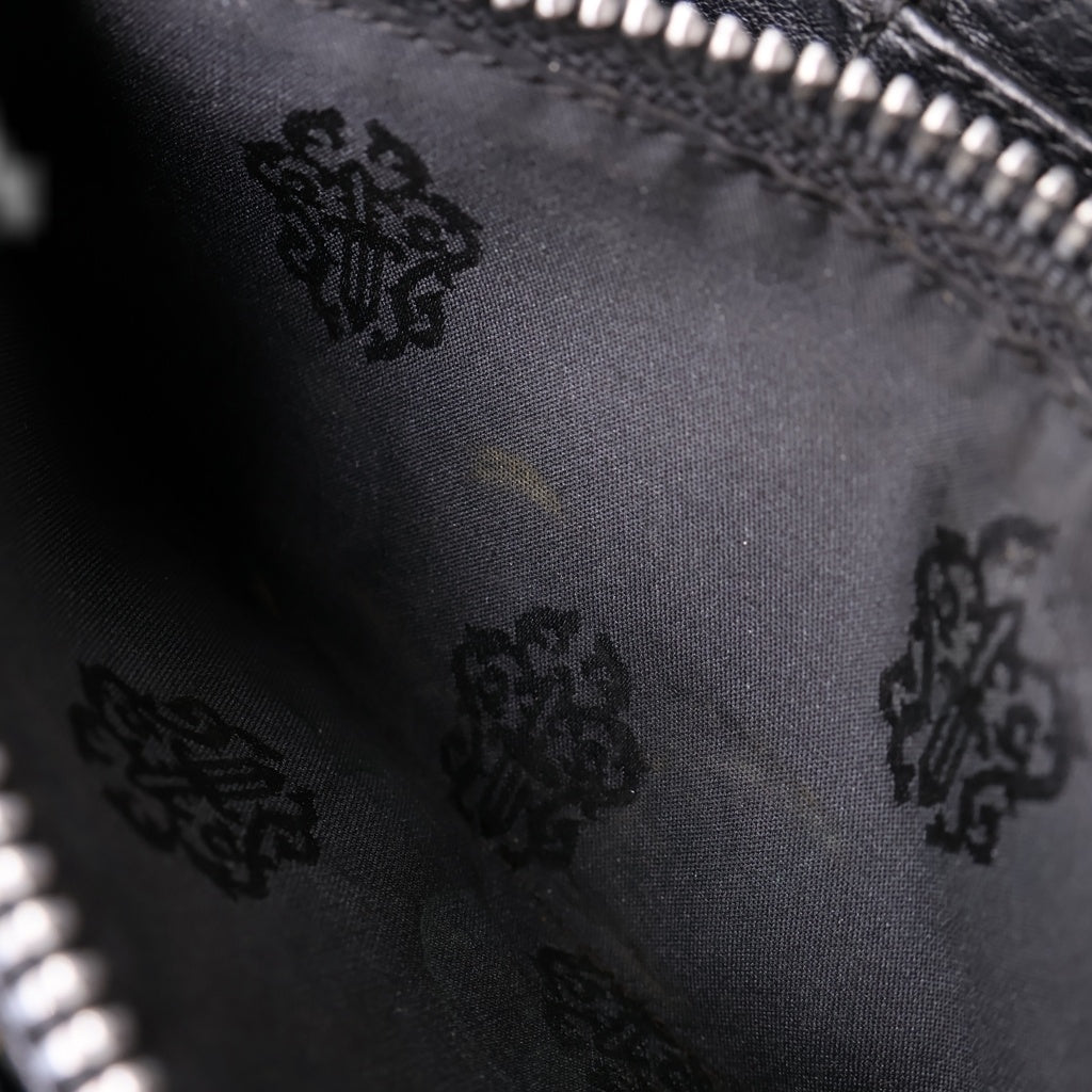 CHROME HEARTS(クロムハーツ) REC F ZIP フィリグリープラス ラウンドジップ長財布 ウォレット ブラック