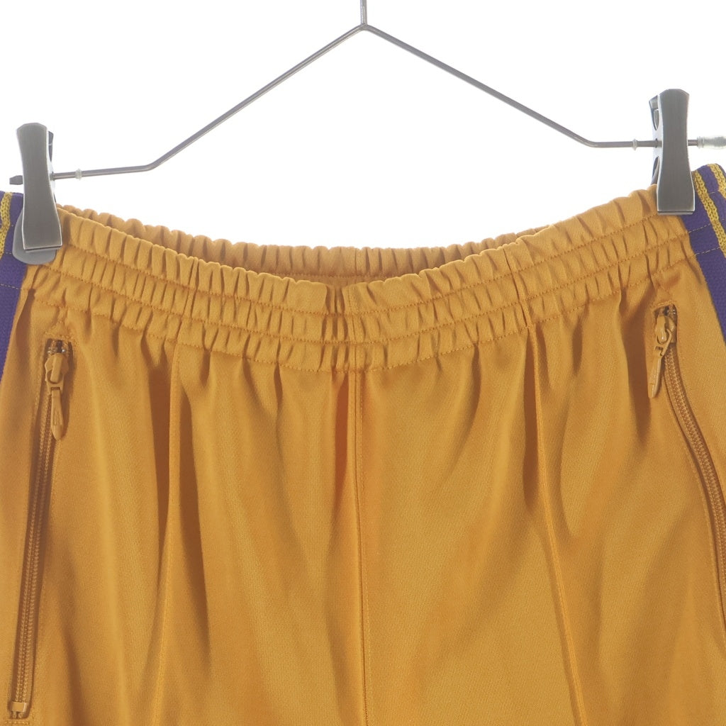 Needles(ニードルス) TRACK PANTS パピヨン刺繍 サイドライン トラックパンツ イエロー KP220