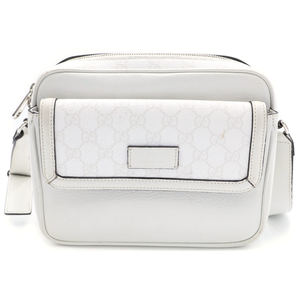 GUCCI レザー バッグ ホワイト ショルダーバッグ GUCCI グッチ