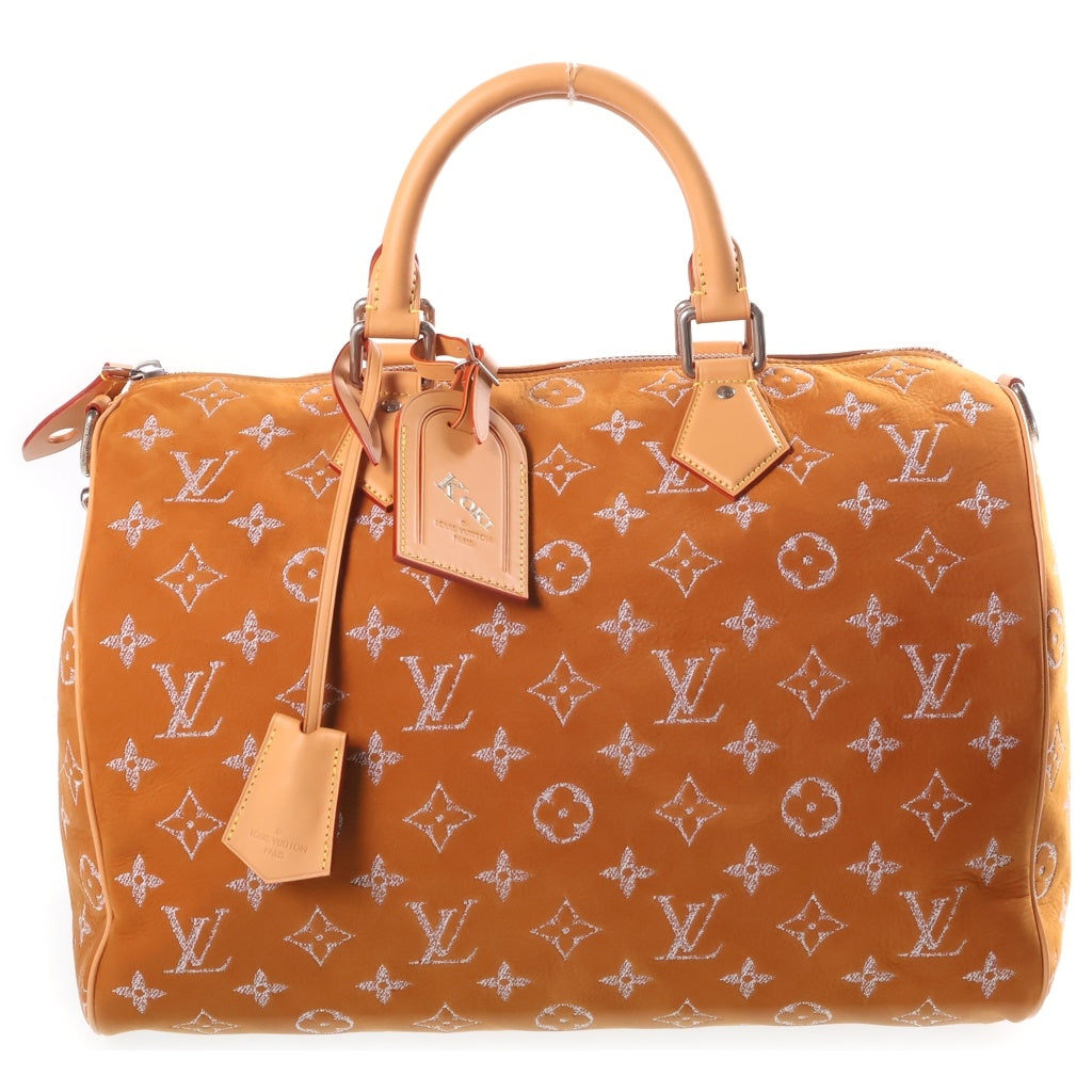 LOUIS VUITTON(ルイヴィトン) スピーディ P9 バンドリエール 40 ヌバックカーフレザー モノグラム ボストンバッグ ショルダーバッグ 2WAY シルバー金具 RFID M11569