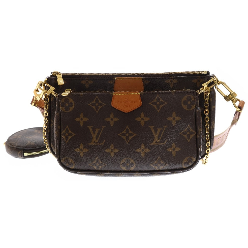 LOUIS VUITTON(ルイヴィトン) モノグラム ミュルティ・ポシェットアクセソワール ミニバッグ ポーチ ブラウン PVCレザー M44840