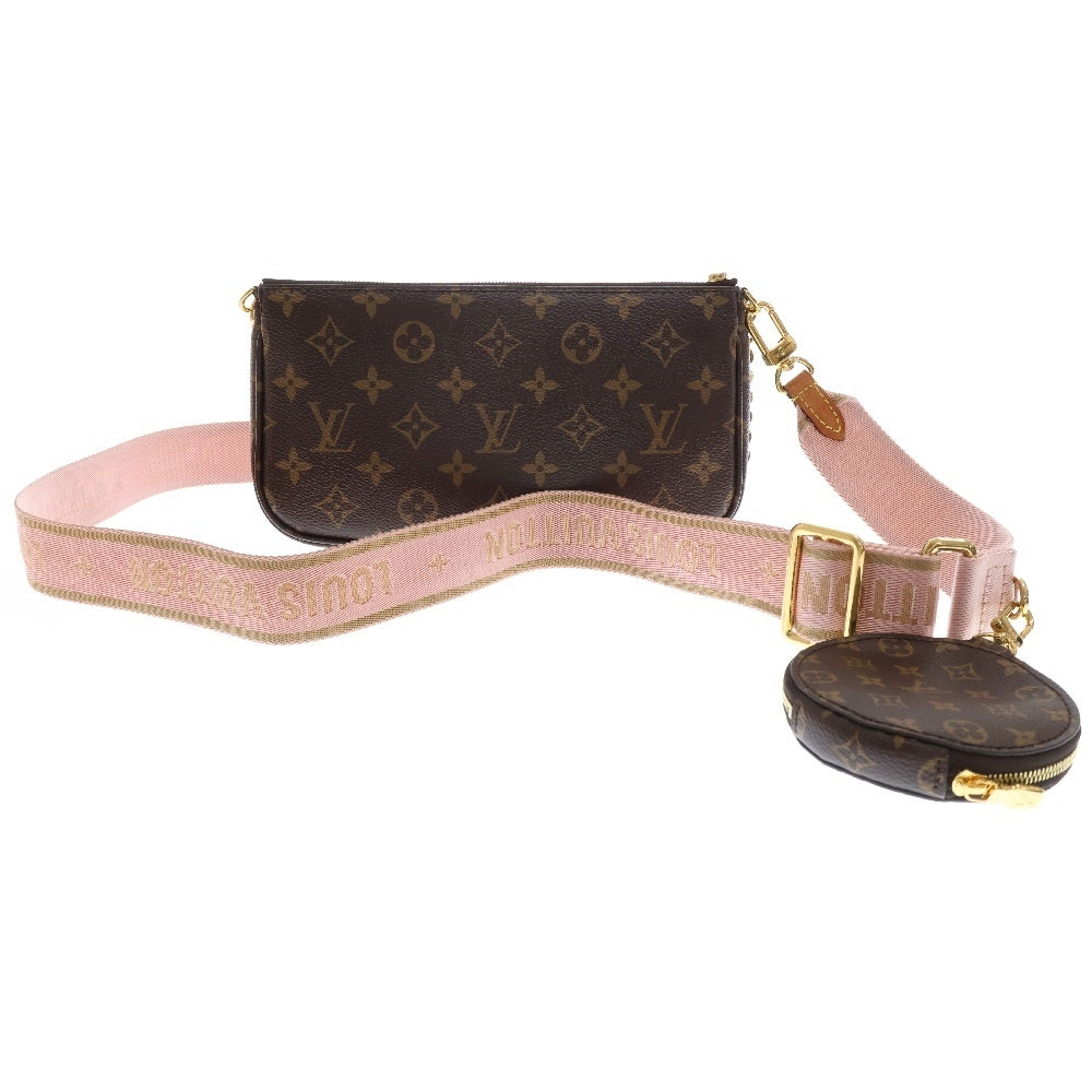 LOUIS VUITTON(ルイヴィトン) モノグラム ミュルティ・ポシェットアクセソワール ミニバッグ ポーチ ブラウン PVCレザー M44840